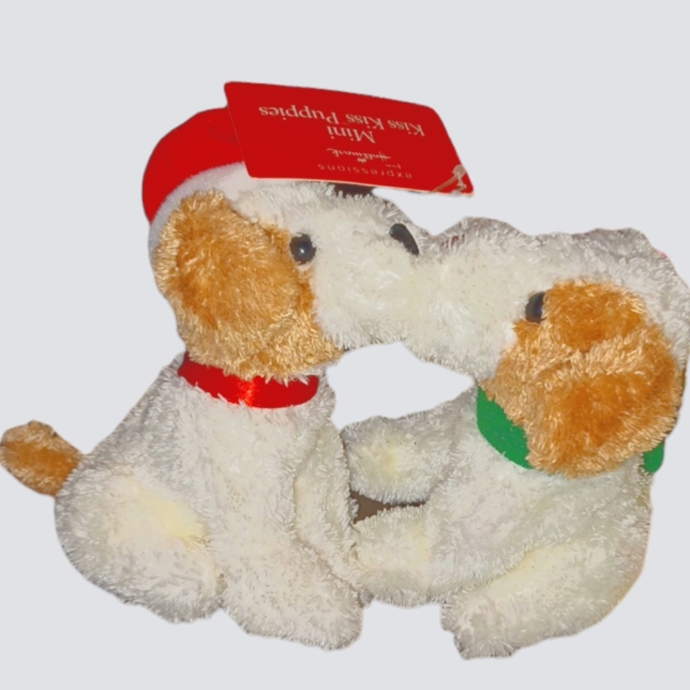 Expressions by Hallmark Mini Kiss Kiss Puppies NWT